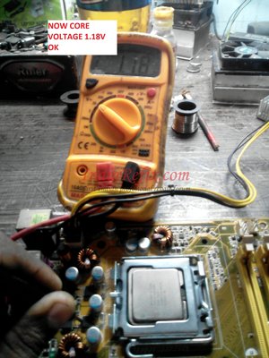 NOW CORE VOLTAGE OK 1.18V