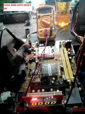 DEBUG CODE 0000 WITH OK RESET BUT NO DISPLAY