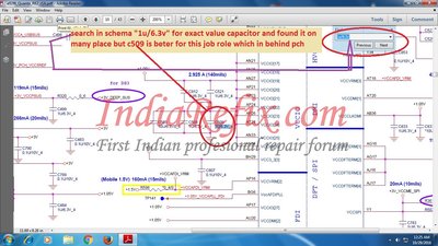 HOW TO FIND 1U/6.3V CAP IN SAME BOARD BY SEARCH IN SCHEMATICS